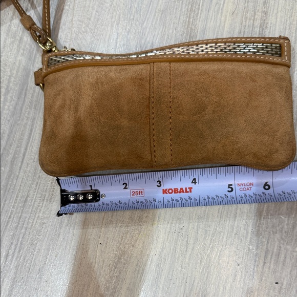 Coach Tan Suede Tote with Pouch - Picture 13 of 14